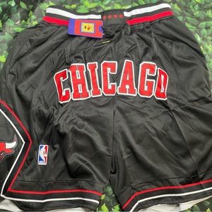 Black Chicago Bulls Basketball Shorts
